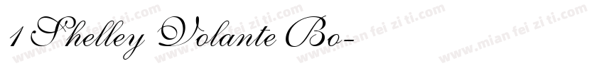 1 Shelley Volante Bo字体转换